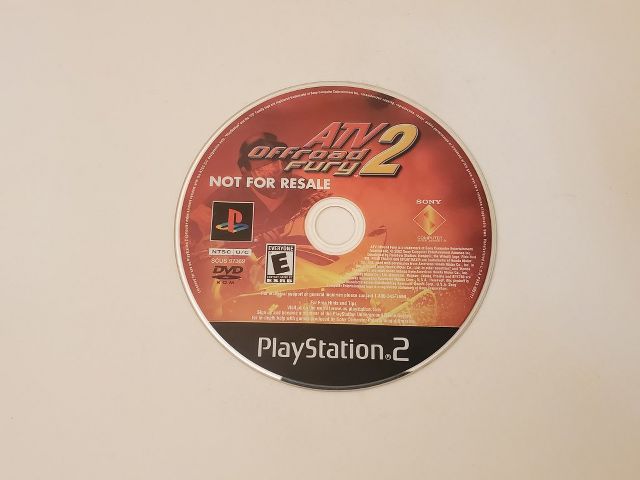 Sony Playstation 2 ATV Offroad Fury 2 Not For Resale video game