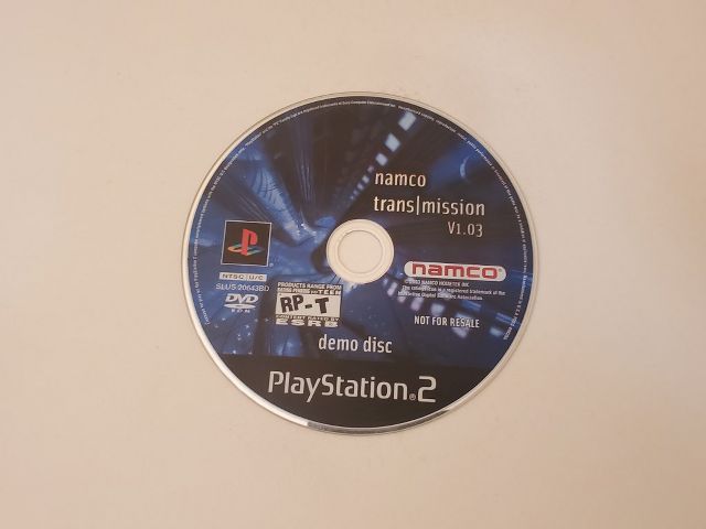Sony Playstation 2 Transmission V1.03 Demo Disc video game