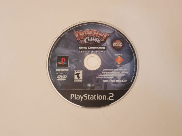 Sony Playstation 2 Ratchet & Clank Going Commando Video & Demo Not For Resale video game