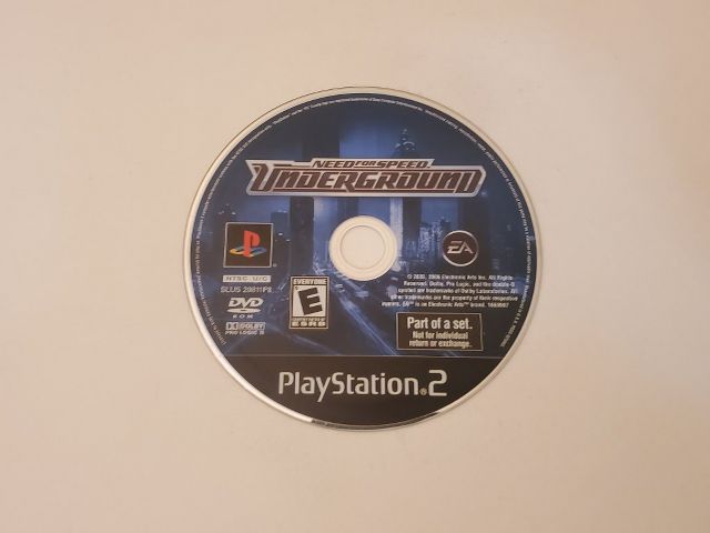 Sony Playstation 2 Need for Speed Underground video game