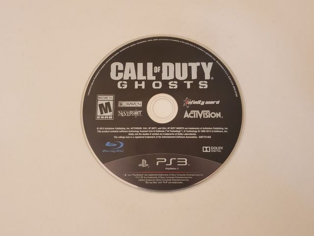 Sony Playstation 3 Call of Duty Ghosts video game