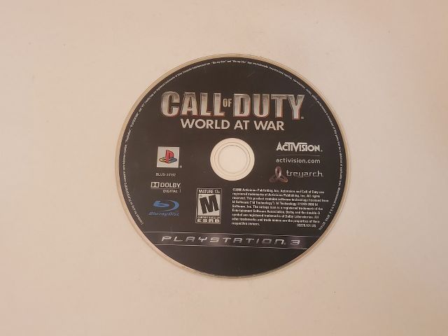 Sony Playstation 3 Call of Duty World At War video game