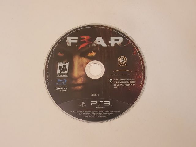 Sony Playstation 3 FEAR 3 video game