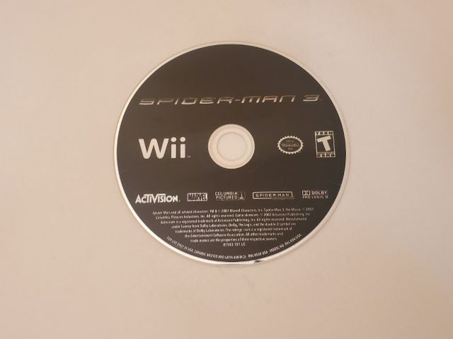 Nintendo Wii Spider Man 3 video game