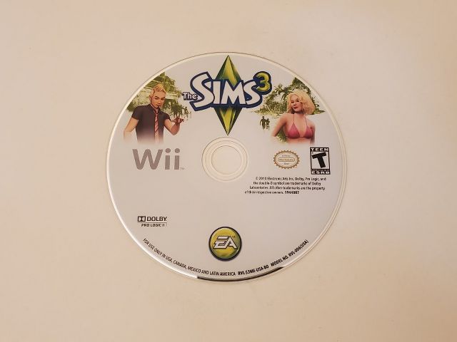 Nintendo Wii The Sims 3 video game