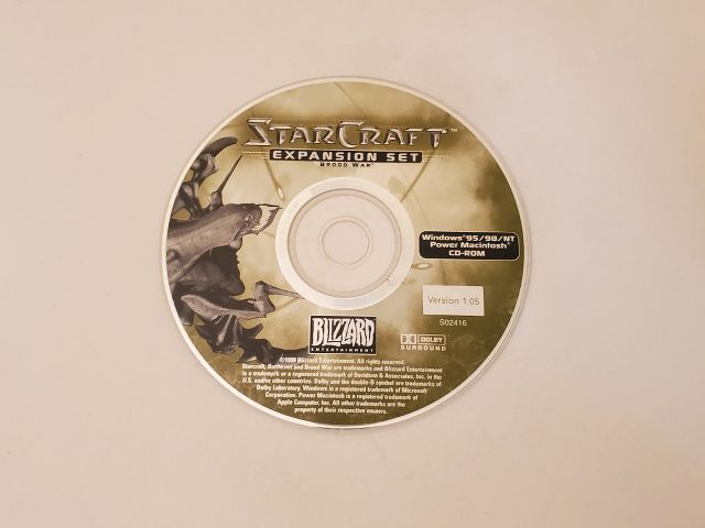 PC Starcraft Expansion Set Brood War video game