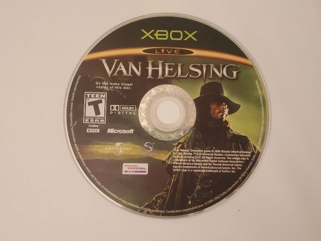 Microsoft Xbox Van Helsing video game