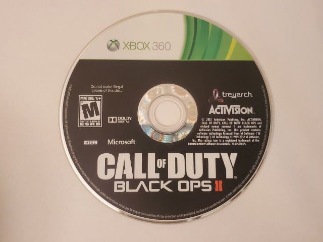 Microsoft Xbox 360 Call of Duty Black Ops II video game