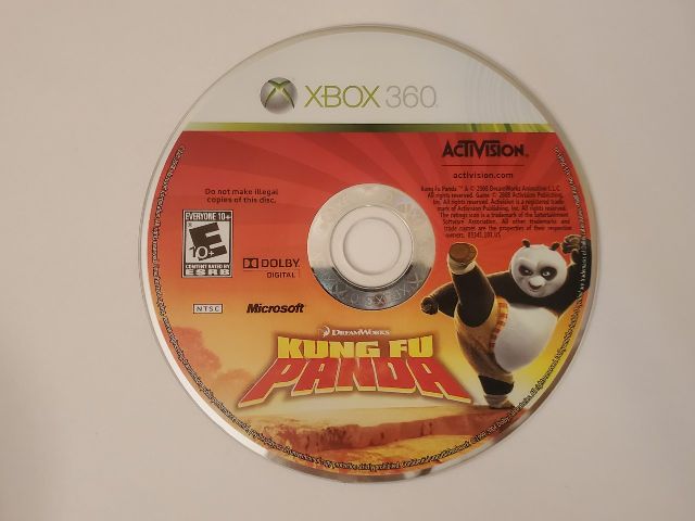 Microsoft Xbox 360 Kung Fu Panda video game