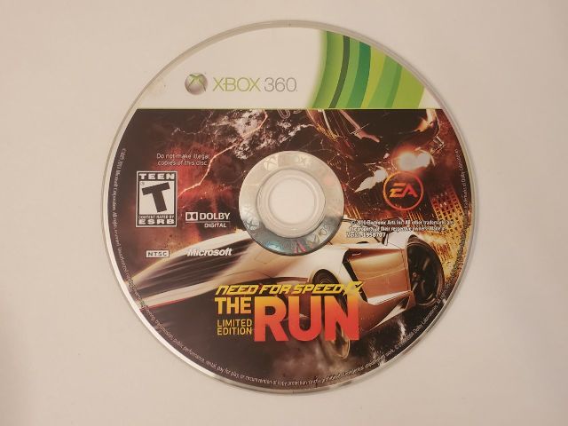 Microsoft Xbox 360 Need for Speed: The Run video game