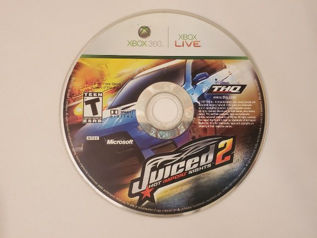 Microsoft Xbox 360 Juiced 2 Hot Import Nights video game