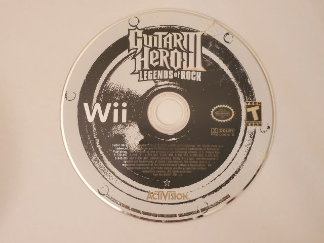 Nintendo Wii Guitar Hero III Legends of Rock video game