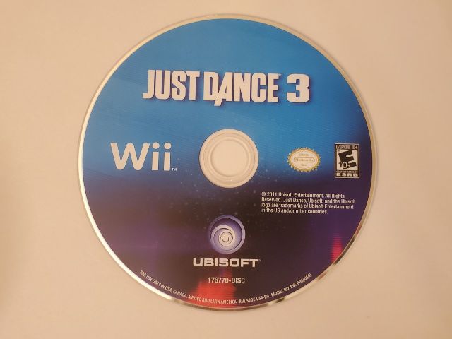 Nintendo Wii Just Dance 3 video game