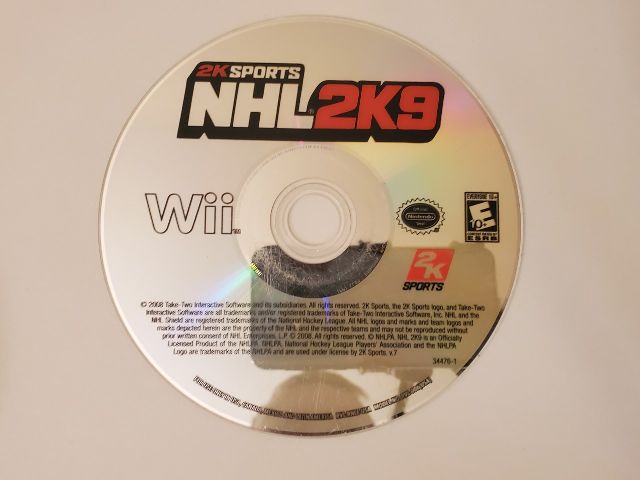 Nintendo Wii NHL 2K9 video game
