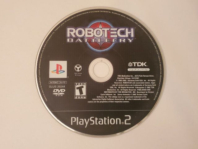 Sony Playstation 2 Robotech Battlecry video game