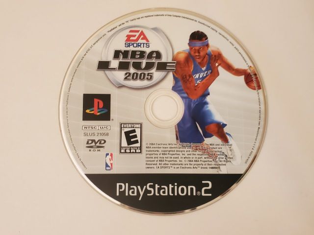 Sony Playstation 2 NBA Live 2005 video game