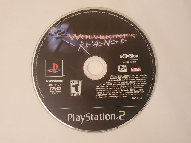 Sony Playstation 2 X2: Wolverine's Revenge video game