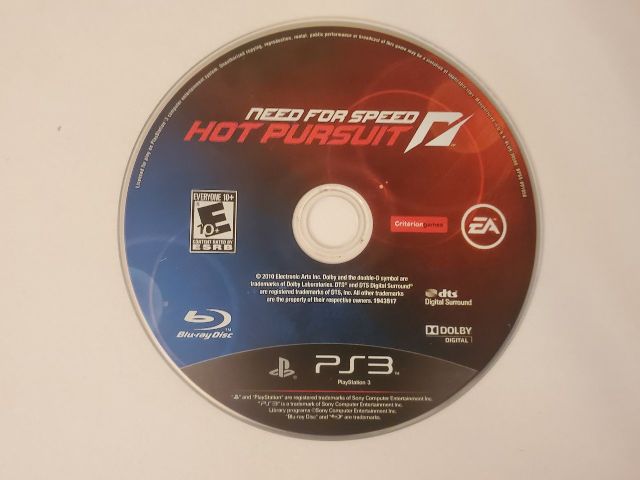 Sony Playstation 3 Need For Speed Hot Pursuit video game