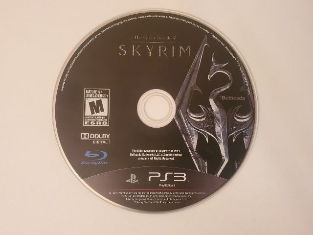 Sony Playstation 3 Skyrim The Elder Scrolls V video game