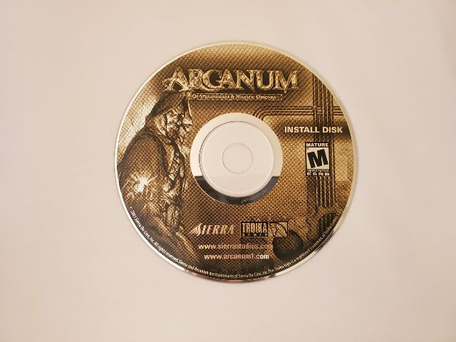 PC Arcanum: Of Steamworks and Magick Obscura Install Disc video game
