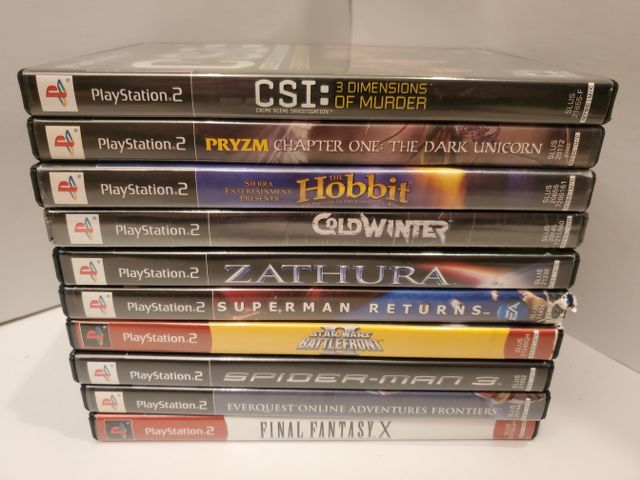 Sony PlayStation 2 Lot of 10 Games (PS2) video game