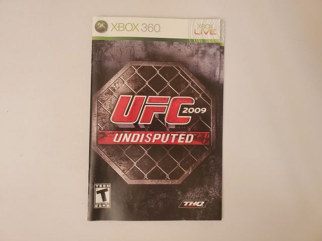 Microsoft Xbox 360 UFC 2009 Undisputed video game