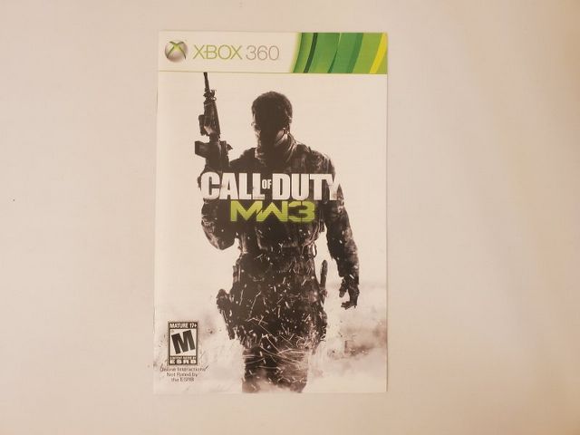 Microsoft Xbox 360 Call of Duty: Modern Warfare 3 video game