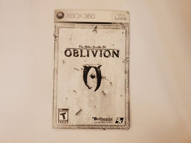 Microsoft Xbox 360 The Elder Scrolls IV: Oblivion video game
