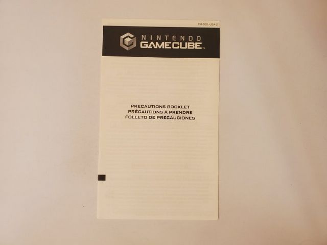 Nintendo GameCube Precautions Booklet video game