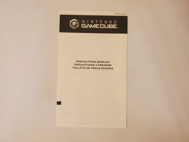 Nintendo GameCube Precautions Booklet video game