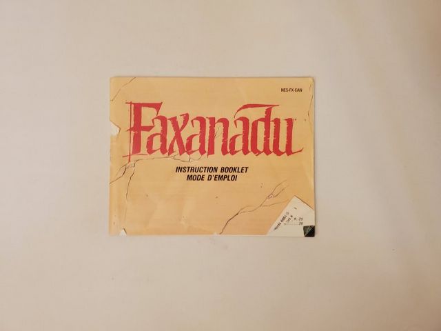 Nintendo NES Faxanadu video game