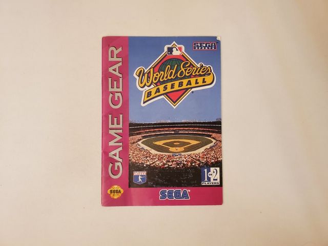 Sega Game Gear World Series Baseball video game