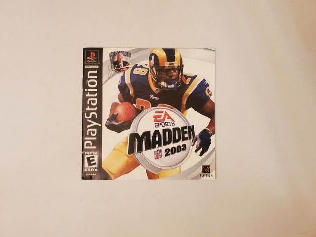 Sony PlayStation 1 Madden NFL 2003 video game