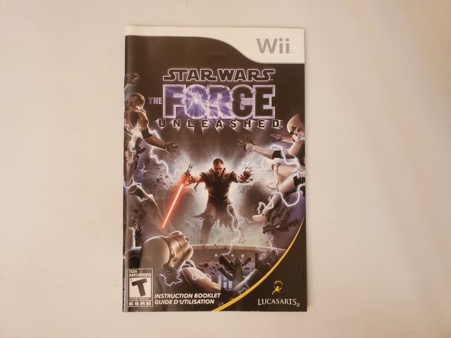 Nintendo Wii Star Wars: The Force Unleashed video game