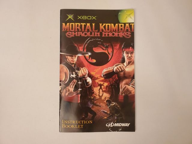 Microsoft Xbox Mortal Kombat: Shaolin Monks video game