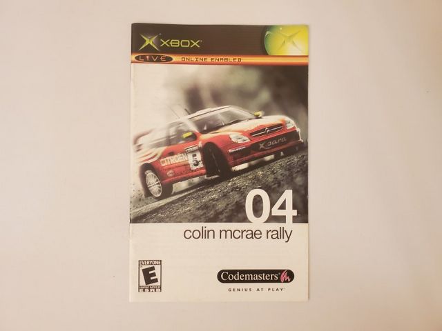 Microsoft Xbox Colin McRae Rally 04 video game