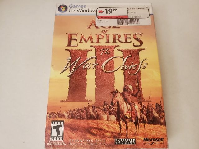PC Age of Empires III The War Chiefs video game