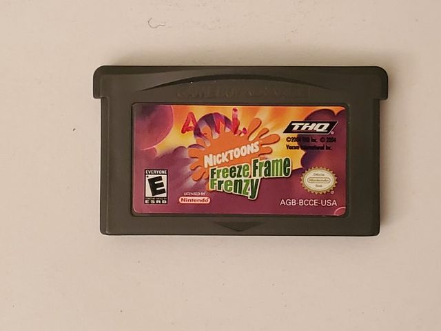 Nintendo Game Boy Advance Nicktoons: Freeze Frame Frenzy video game