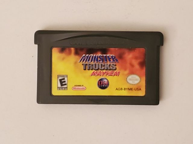 Nintendo Game Boy Advance Monster Trucks Mayhem video game