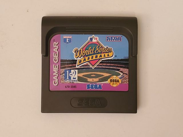Sega Game Gear World Series Baseball video game