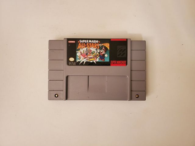 Nintendo SNES Super Mario All Stars video game