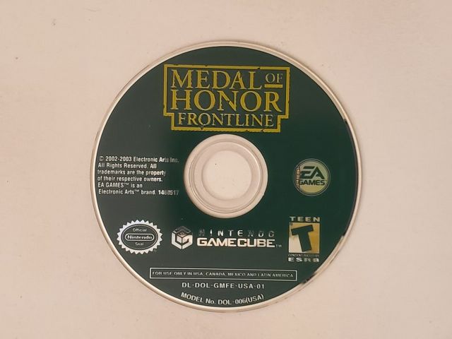 Nintendo GameCube Medal of Honor Frontline video game