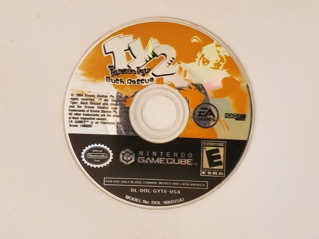 Nintendo GameCube Ty 2 The Tasmanian Tiger Bush Rescue video game