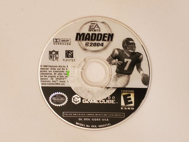 Nintendo GameCube Madden 2004 video game