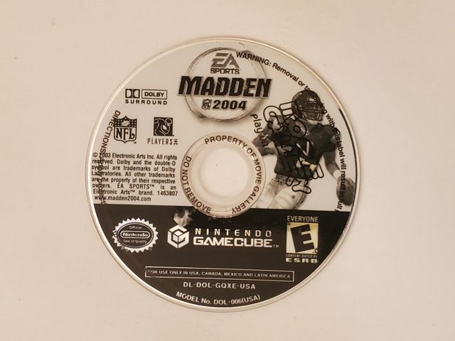 Nintendo GameCube Madden 2004 video game