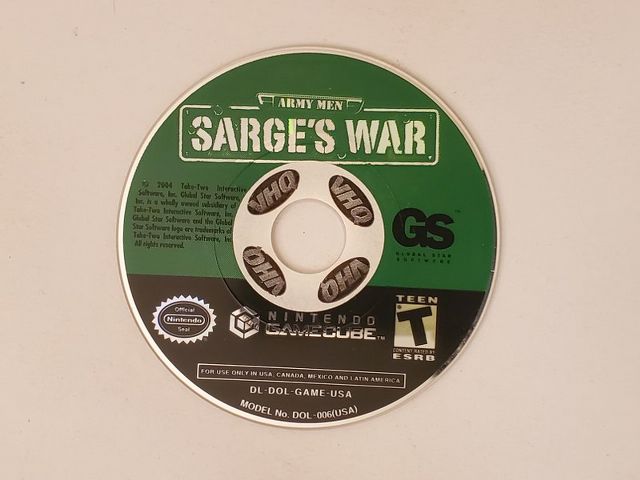 Nintendo GameCube Army Men Sarge's War video game