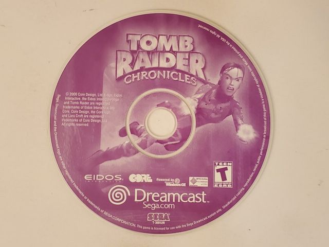 Sega Dreamcast Tomb Raider Chronicles video game
