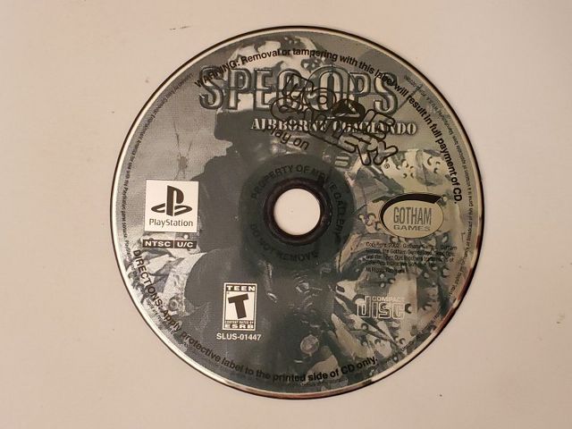 Sony PlayStation 1 Spec Ops Airborne Commando video game