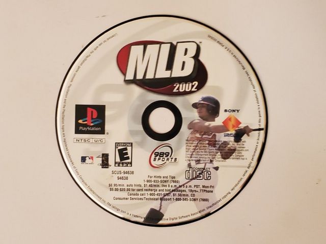Sony PlayStation 1 MLB 2002 video game