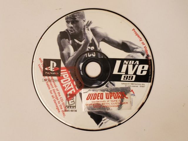 Sony PlayStation 1 NBA Live 99 video game